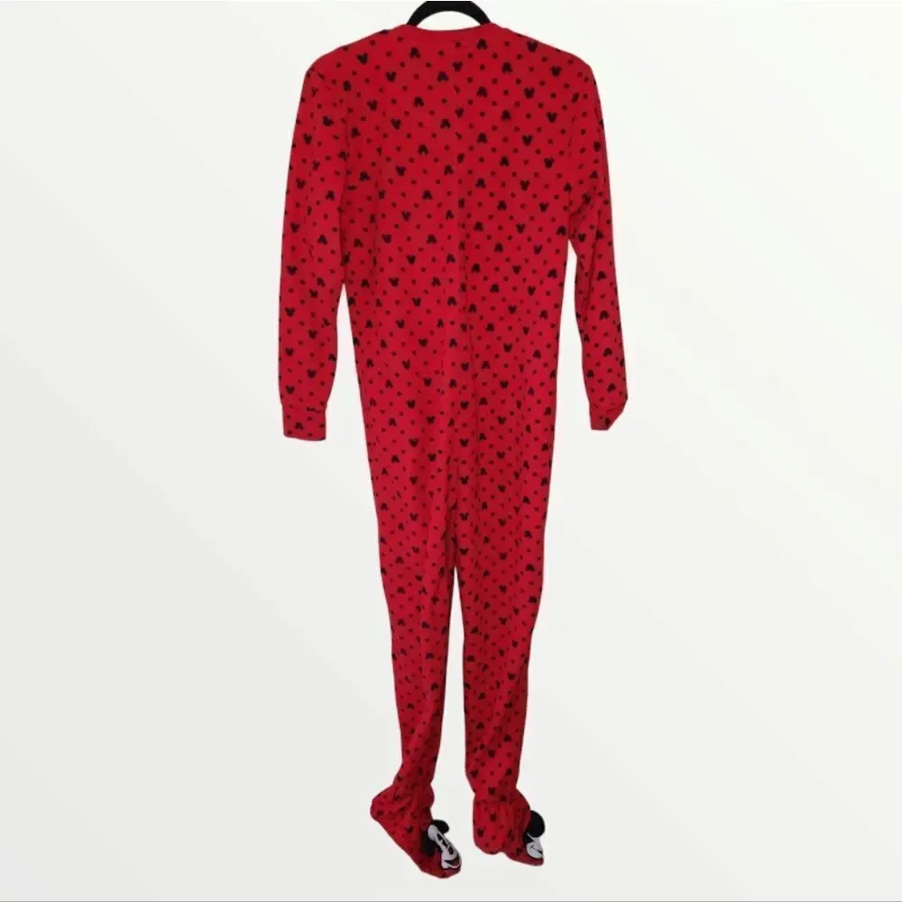 Disney Women's Pajamas Lounge Mickey Mouse Red & Black PJs  Sz XS